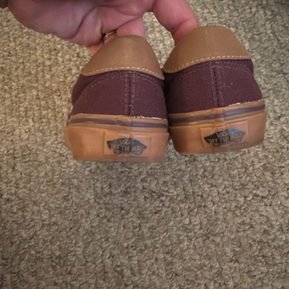 Vans Women's Sneakers in Burgundy and Brown - Picture 6 of 6